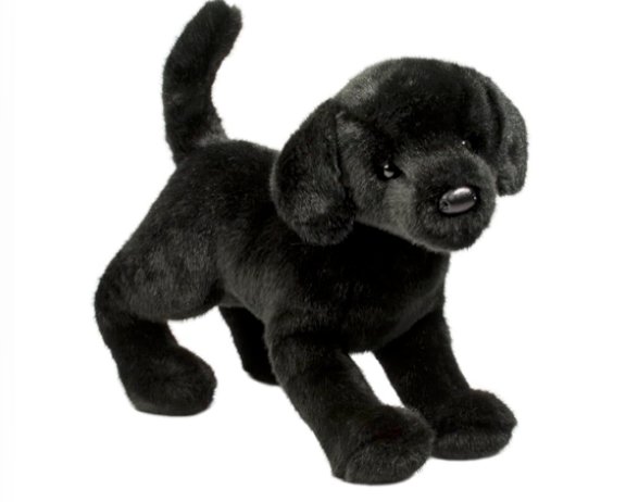 Chester the Black Douglas Lab plush